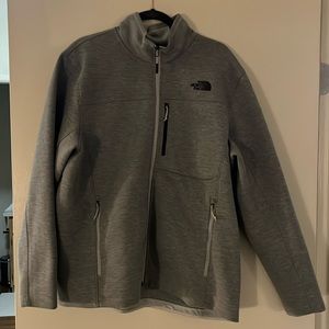 Super warm gray, Northface zip up, size xl. Excellent condition, no stains!